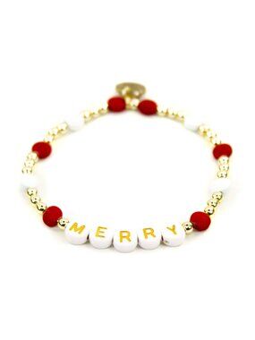 Merry 18K Gold & Enamel Christmas Bracelet
